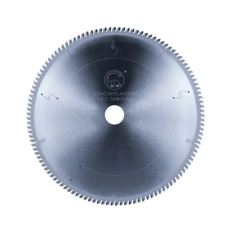 10" 120T Hartmetall-Sägeblatt, HF- und lasergeschweißt, Aluminium/Holz 1