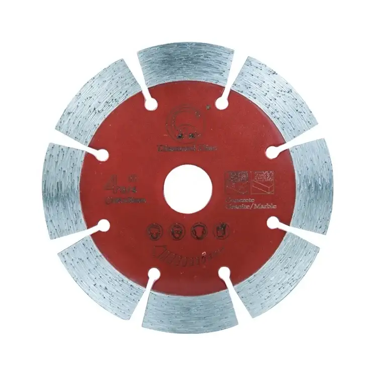 Lame de scie diamantée miniature de 121 mm (4 po) pour maçonnerie/pierre/céramique 1