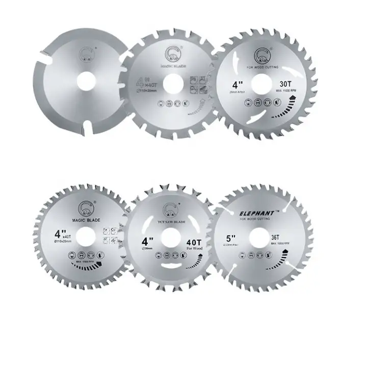 4" (105 mm) Hartmetall-Sägeblatt mit 30 Zähnen, Hartmetallspitze, Stahl 1