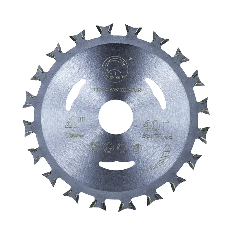 LED. 36T TCT 5" (125 mm) lasergeschweißtes Sägeblatt, Wolframspitze 1