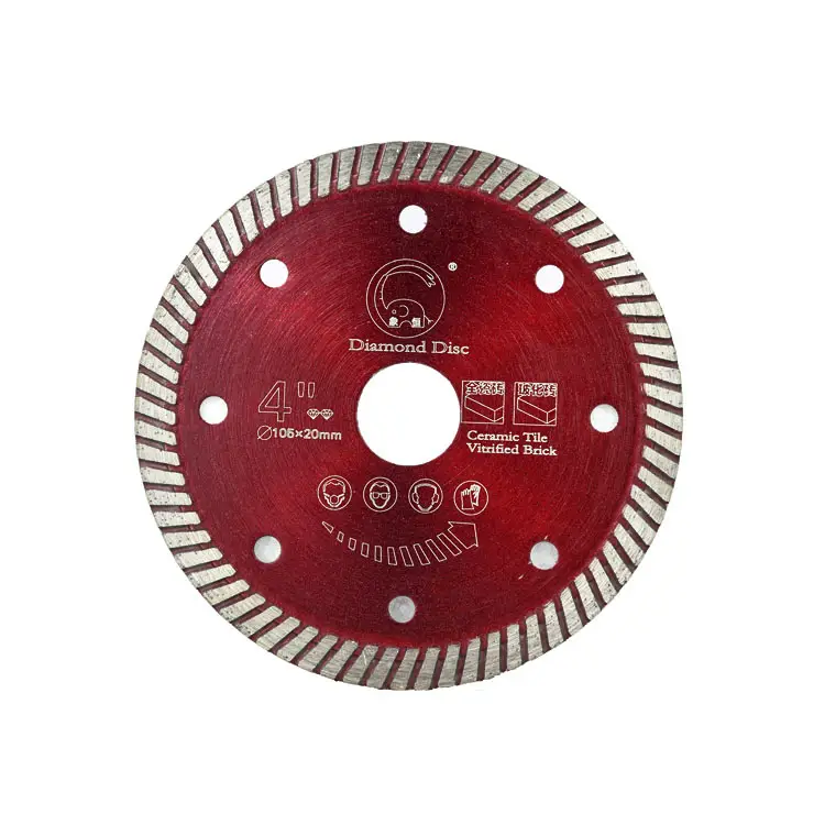 Lame de scie circulaire diamantée 4,5 pouces pour maçonnerie/pierre/céramique OEM 1